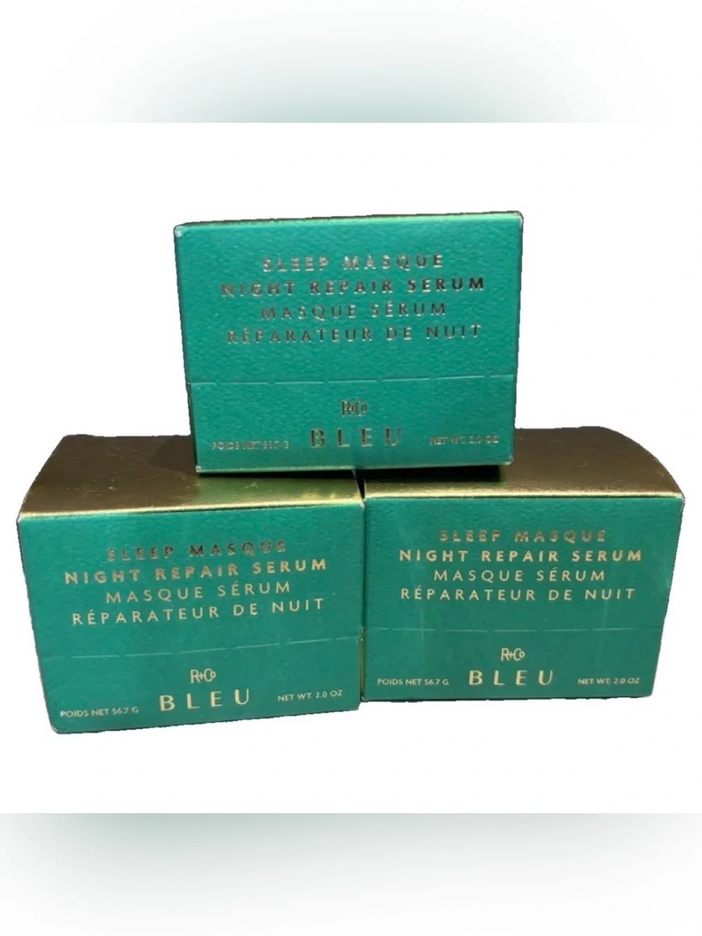 R+Co BLEU Sleep Masque night repair serum 2 oz lot of 3 new in box